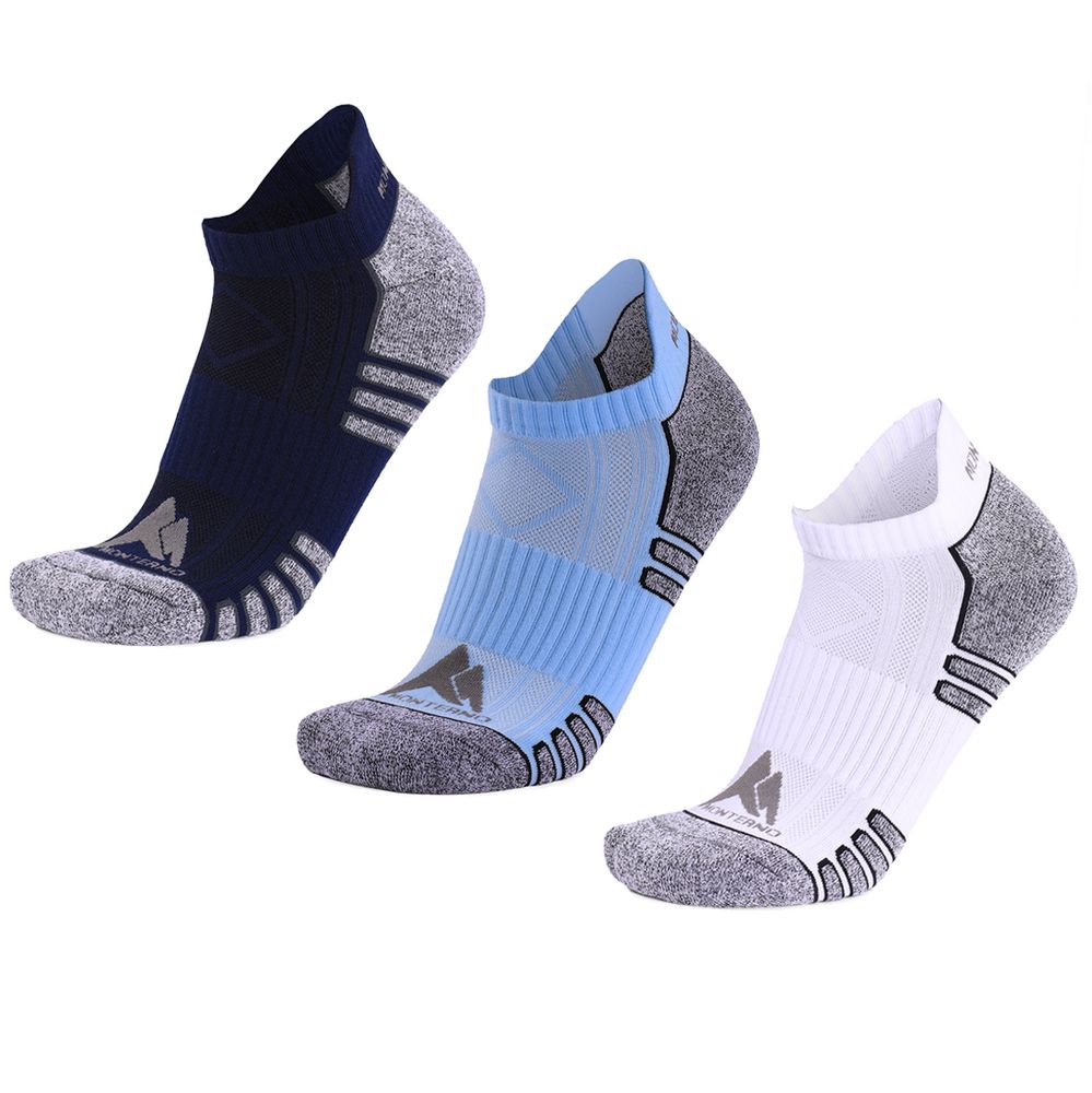 Набор из 3 пар спортивных женских носков Monterno Sport, синий